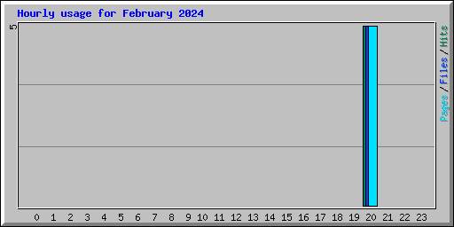 Hourly usage for February 2024