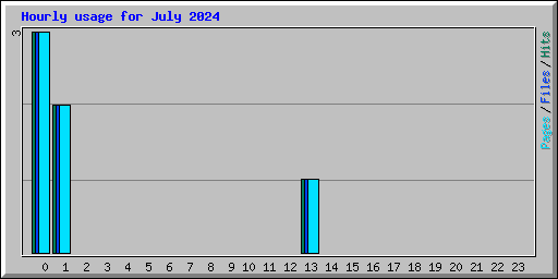 Hourly usage for July 2024
