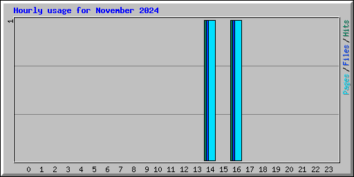 Hourly usage for November 2024