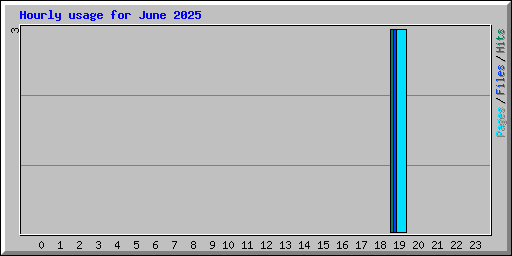 Hourly usage for June 2025