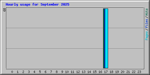Hourly usage for September 2025